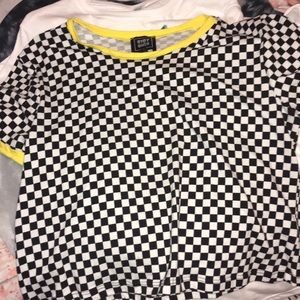 Checkered crop top